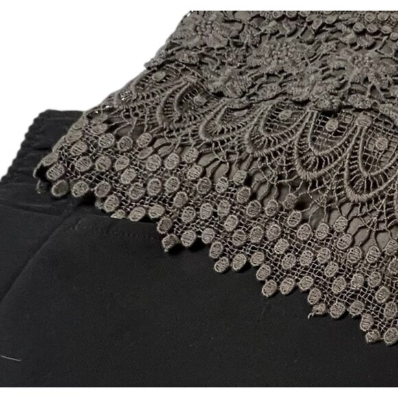 American Eagle crochet lace grey mini skirt size 12 NWT - Picture 8 of 12